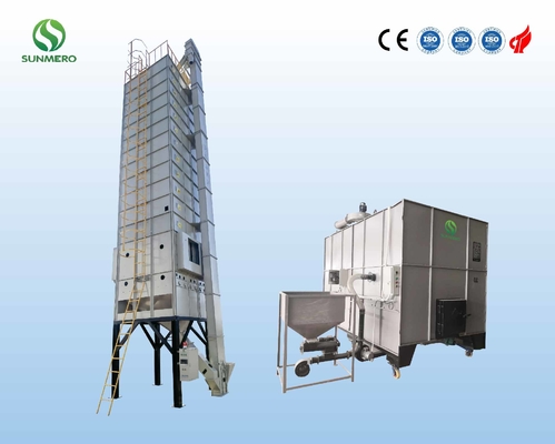 5.5kW 200 tonnes de grande capacité de four de Paddy Grain Dryer With Husk