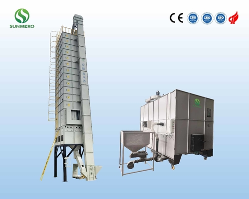 Dessiccateur électrique universel de riz 200 tonnes avec le four de cosse
