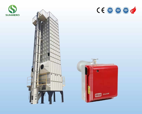 Dessiccateur de grain mécanique de riz d'efficacité de séchage élevée, dessiccateur 30Tons de cosse de riz