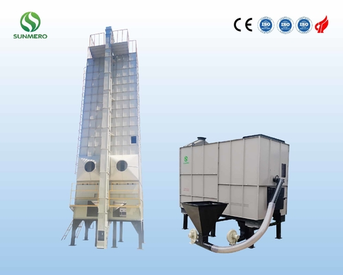 dessiccateur de grain de riz de la structure 30T compacte, Paddy Grain Dryer Automatic
