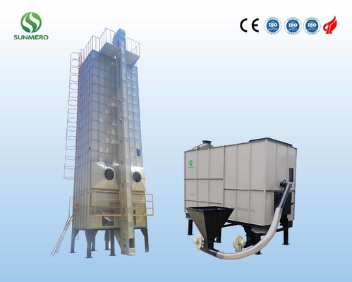 Dessiccateur de grain vertical en lots d'acier inoxydable 60 tonnes pour Paddy Drying